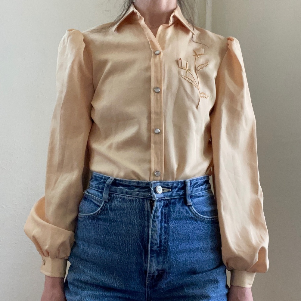 Vintage H Bar C California Ranchwear snap shirt